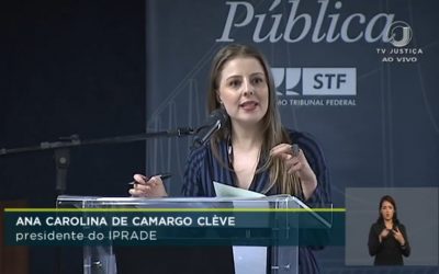 Iprade participa de audiência pública sobre candidaturas avulsas no STF