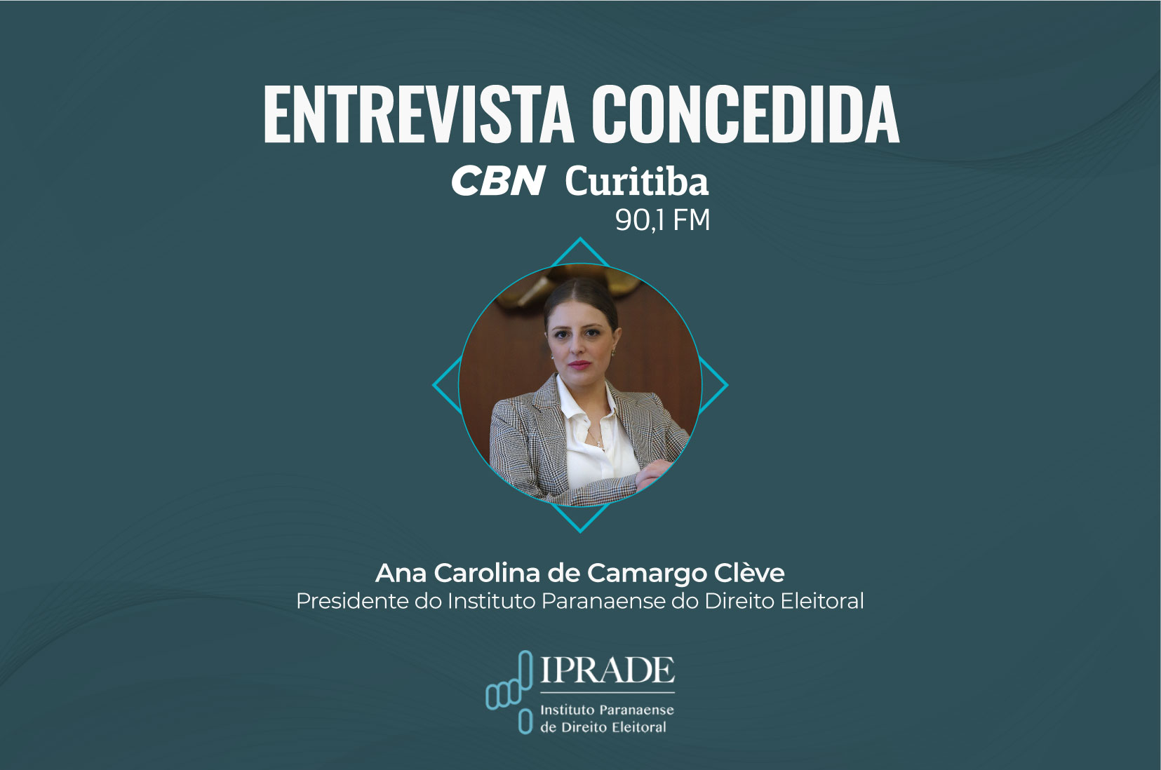 Presidente do Iprade concede entrevista para a CBN Curitiba