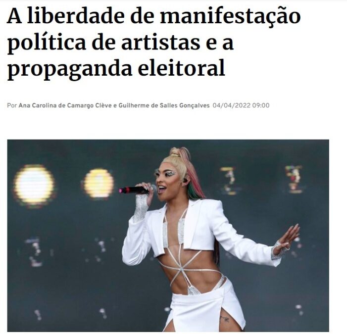 Em artigo na imprensa, presidente e membro fundador do Iprade comentam manifestações políticas no Lollapalooza